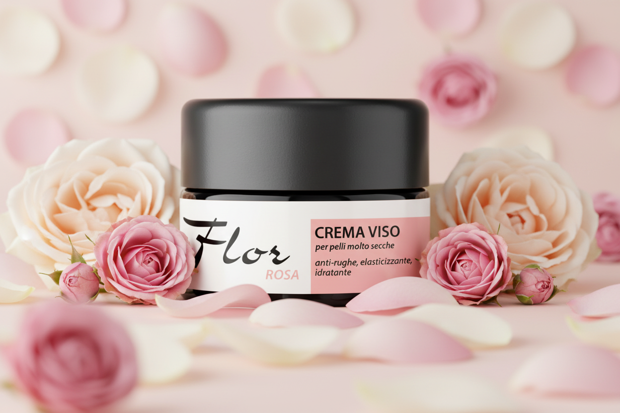 crema viso rosa pelli secche